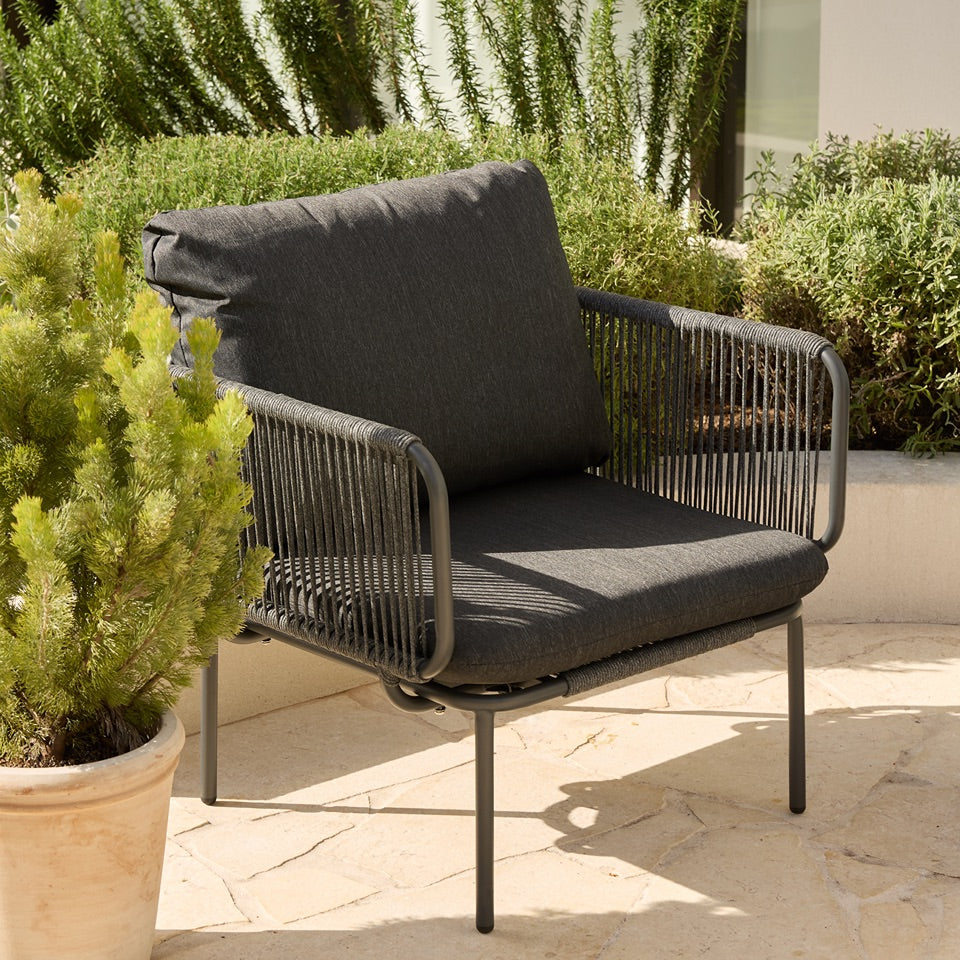 Fidenza Outdoor Armchair - Beige or Charcoal