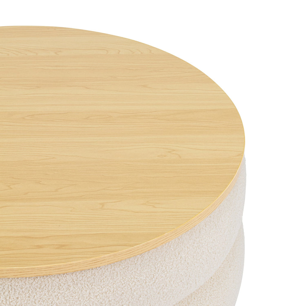 Circa Round Storage Ottoman/Coffee Table