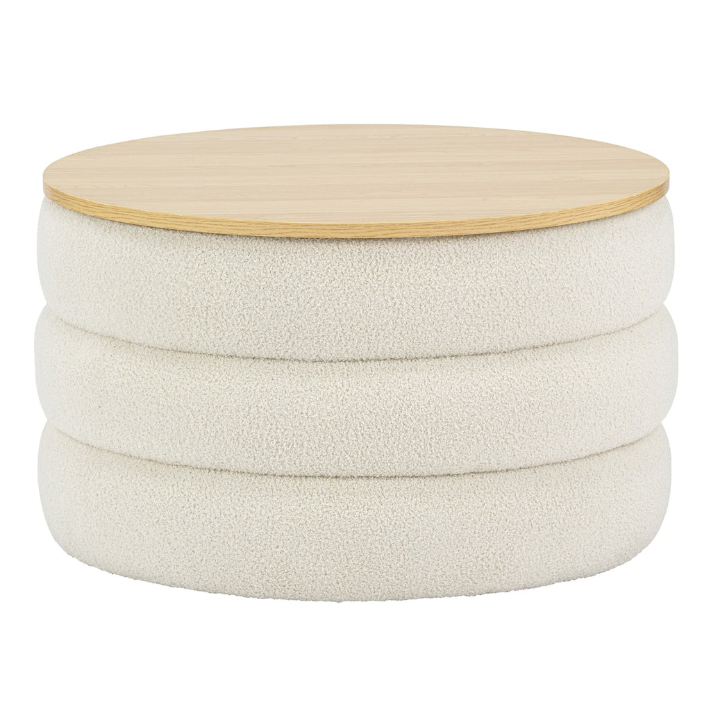 Circa Round Storage Ottoman/Coffee Table