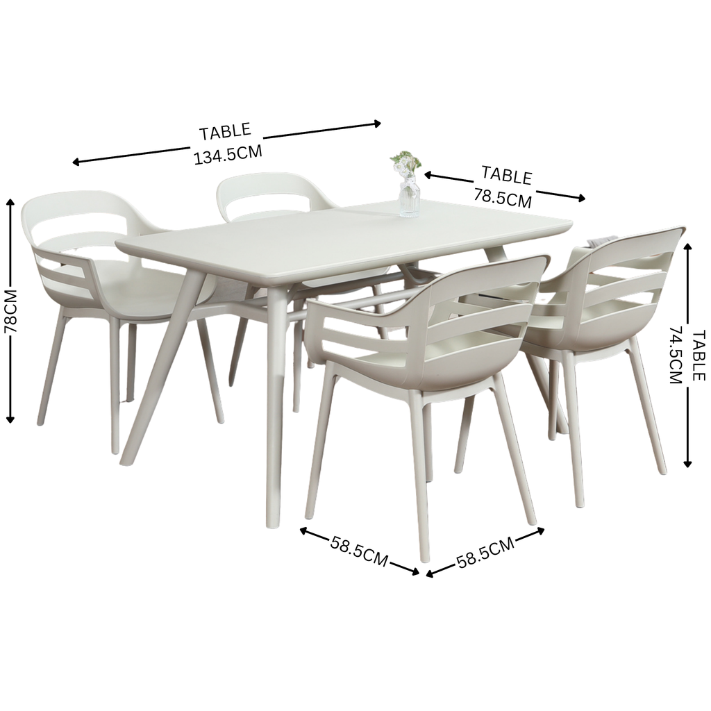 Vida 4 Person Dining Setting