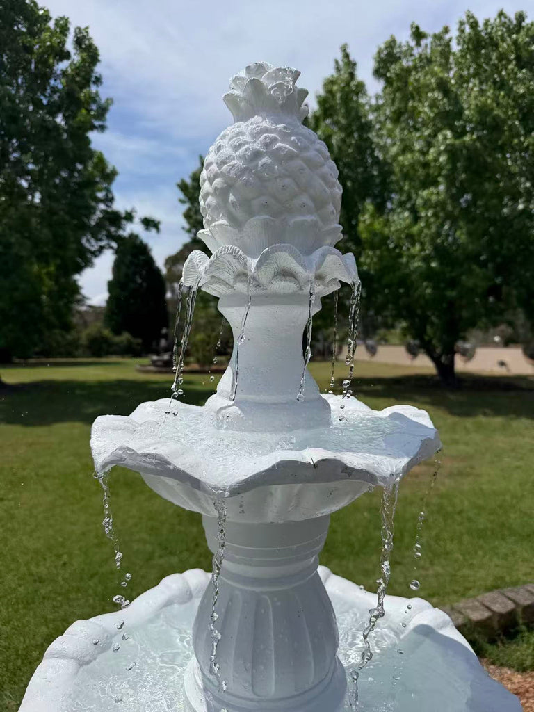 Bolano White Stone Effect 5-Tier Electric Powered Fountain