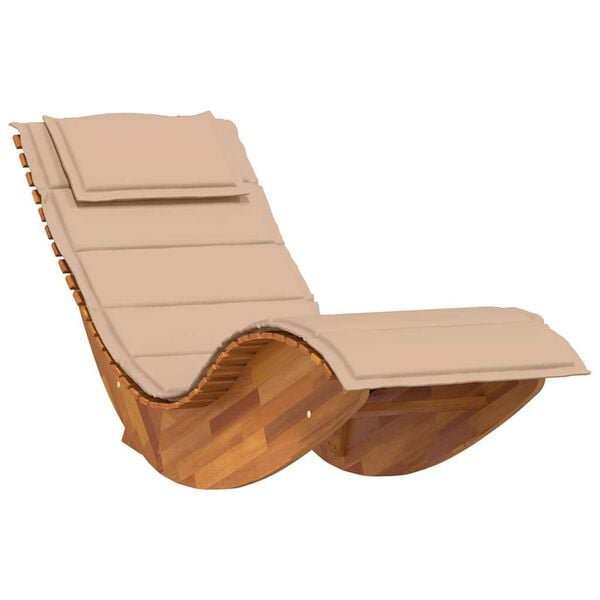 Esme Rocking Sun Lounger in Acacia Wood