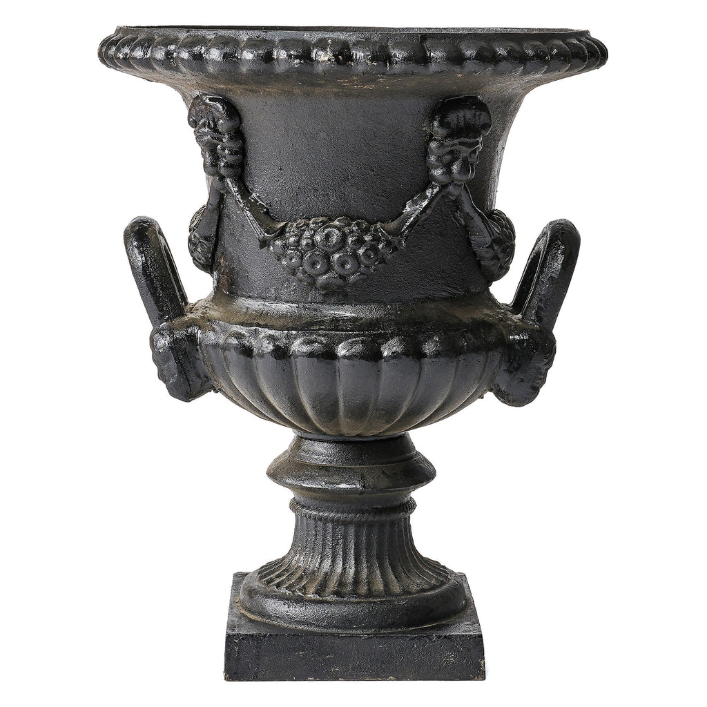 Ferrara Cast Iron Garden Urn. Colours. HOLD