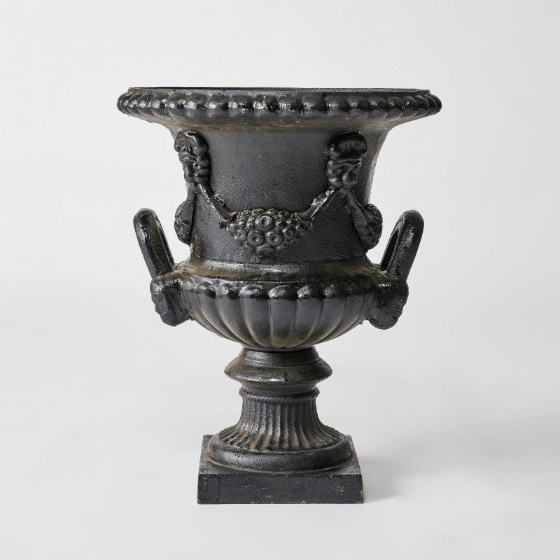 Ferrara Cast Iron Garden Urn. Colours. HOLD