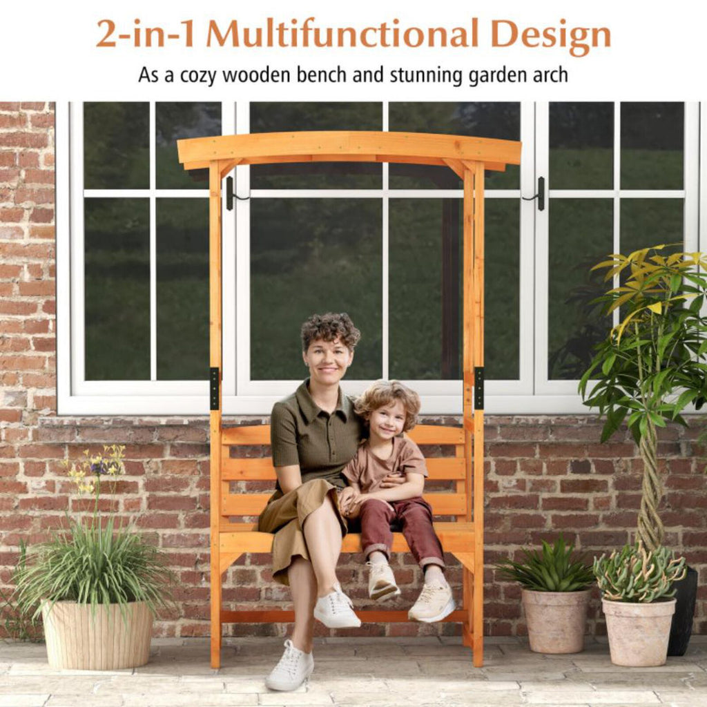 Roma Garden Bench/Arbour with Bench