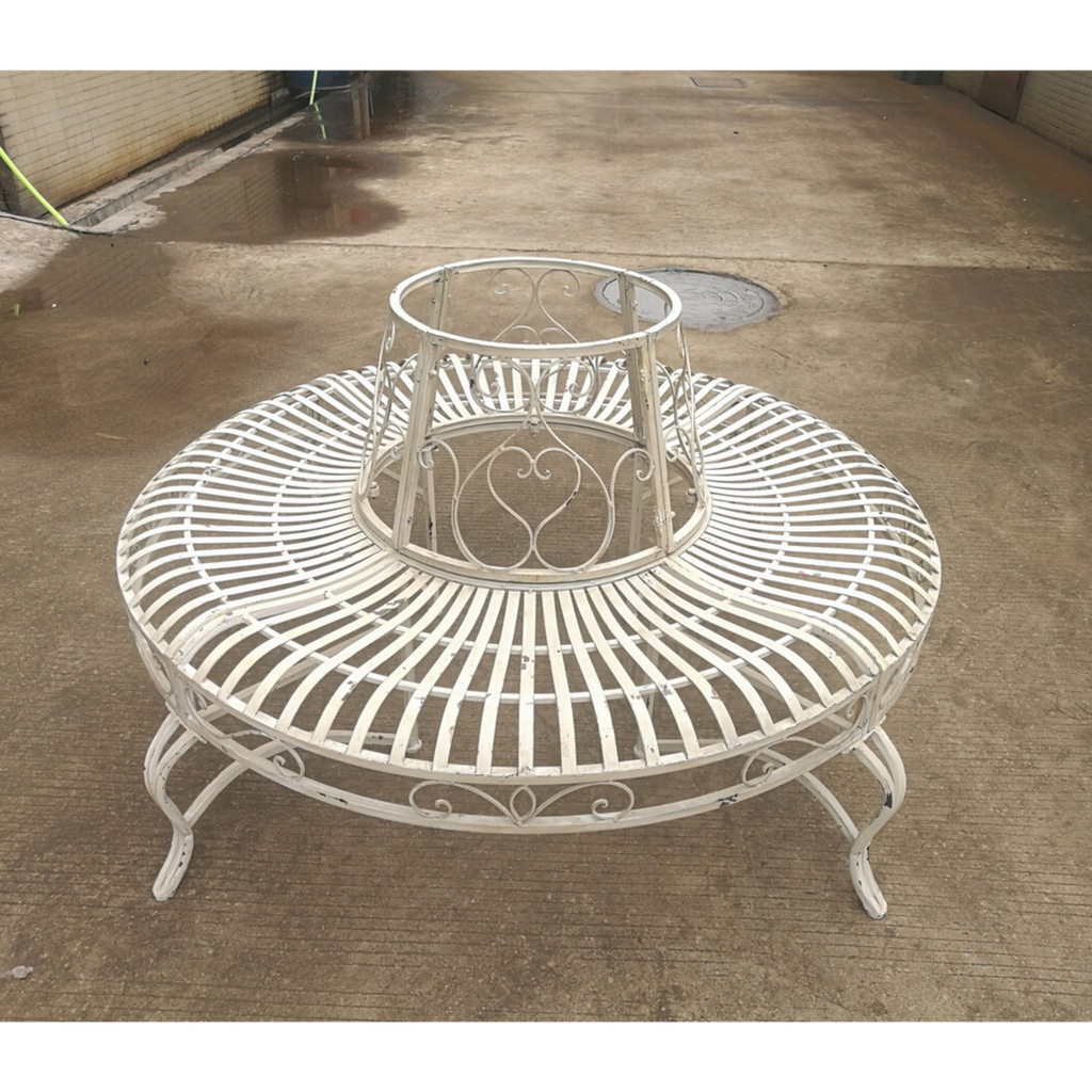 Belforte Tree Surround - Distressed Antique Cream
