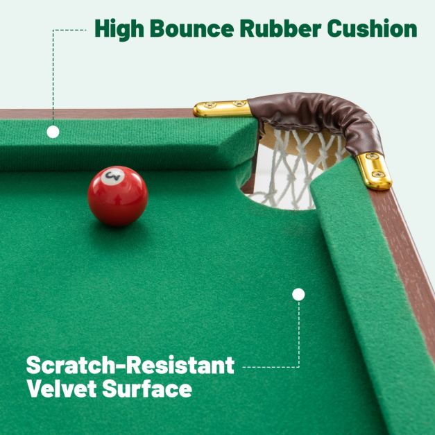 Portable Billiards Table with Foldable Legs