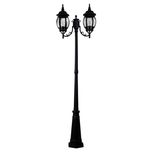 Zenobra Aluminium Twin Head Exterior Lamp Post