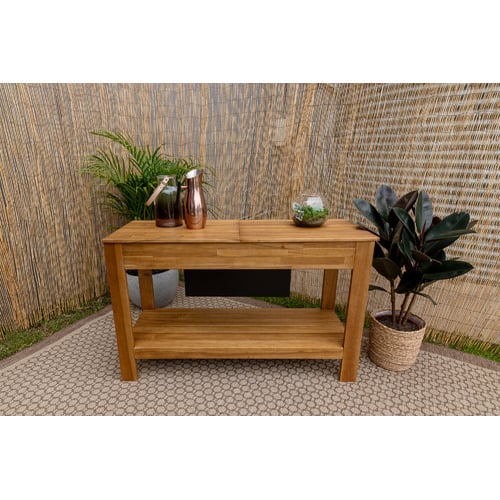 Sonoma Wooden Outdoor Bar Table with Storage