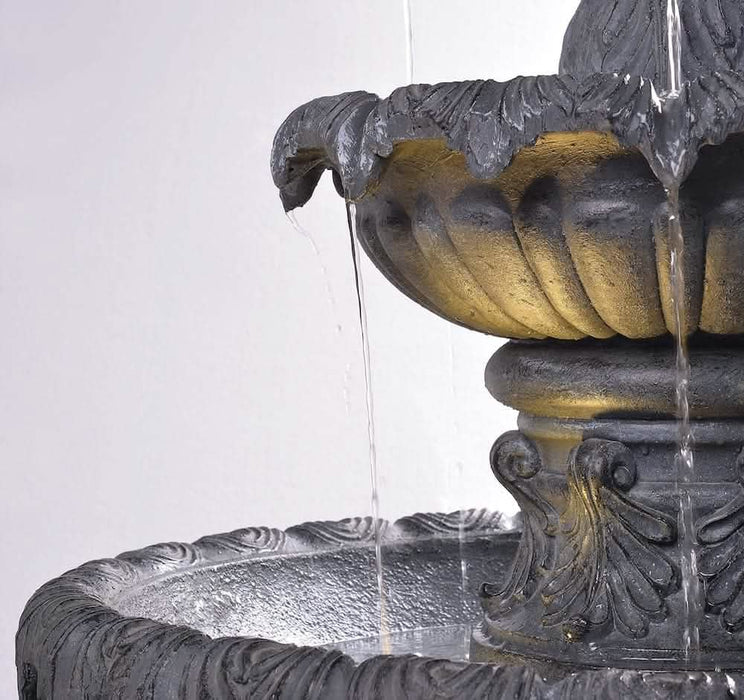 Castellmare Baroque Style Classical 3-Tier Fountain - 116cm