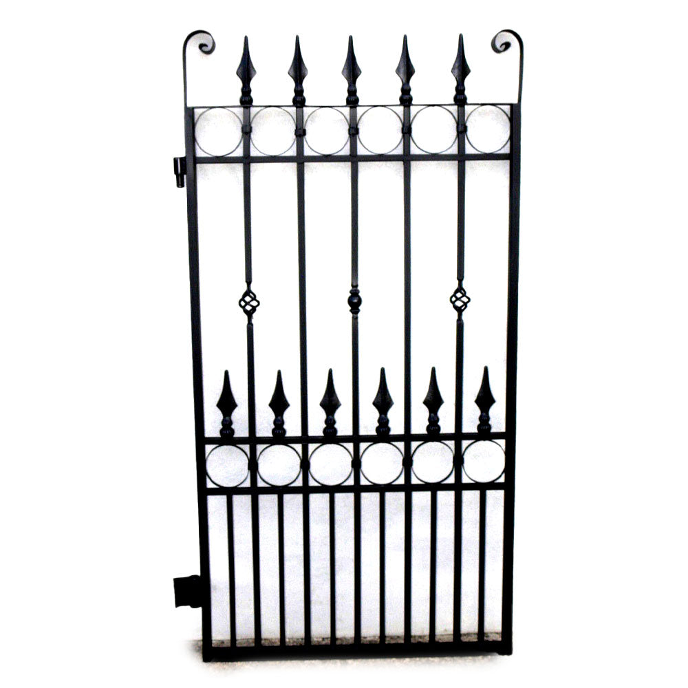 Bayeux French-Style Pedestrian Gate - BLACK 154cm X 85cm