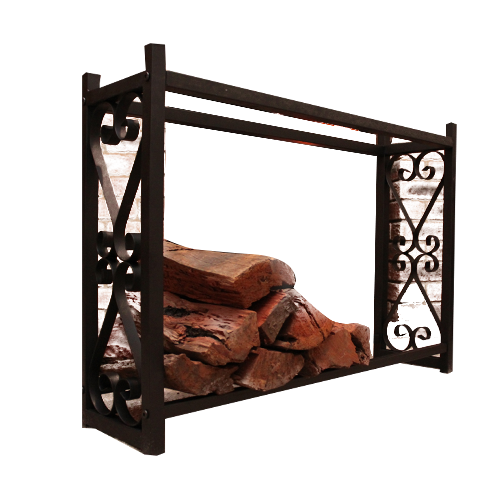 Cast Iron Firewood Storage Rack/Wood Log Holder