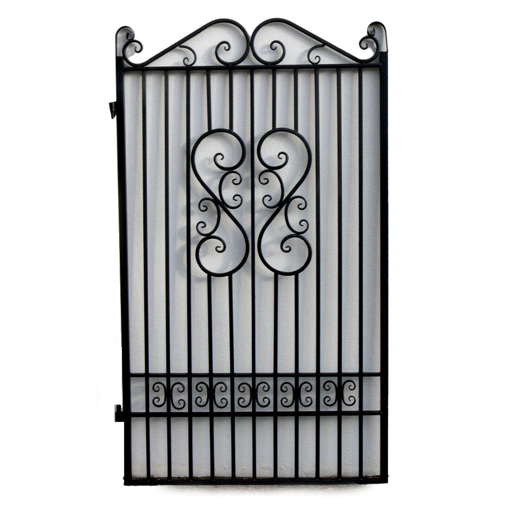 Rochelle Black Wrought Iron Gate 191cm H x 117.5cm W