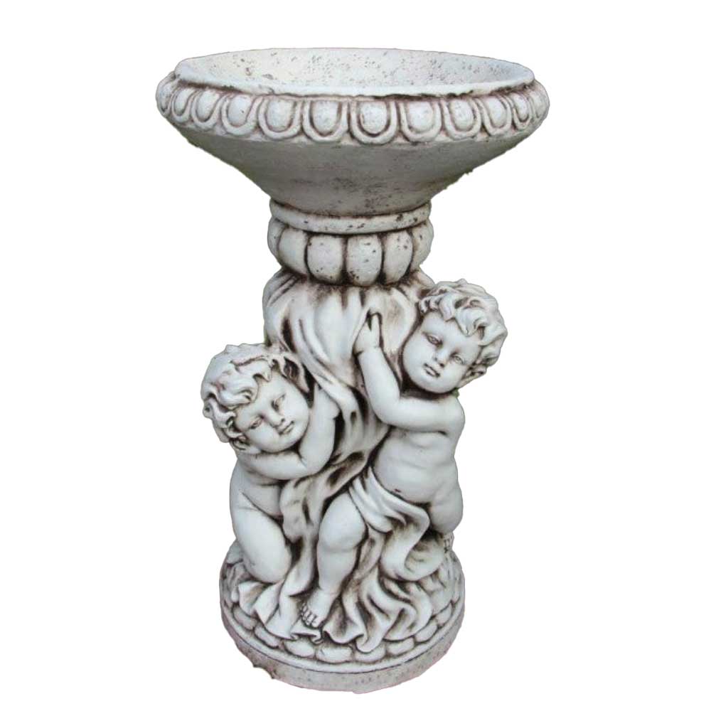 Paradiso 2 Cherub Angel Bird Bath & Feeder. 60 cm