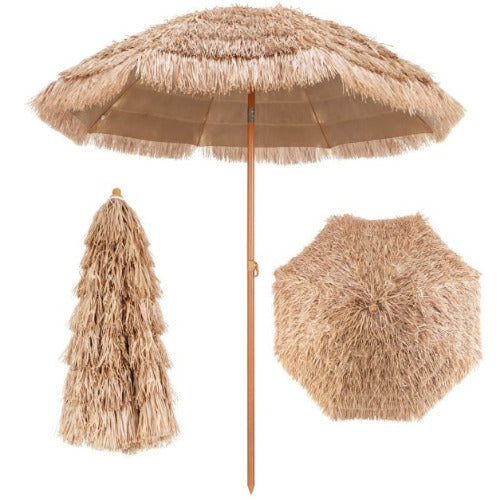 Vanu 2.2M Portable Hula Umbrella for Beach, Pool