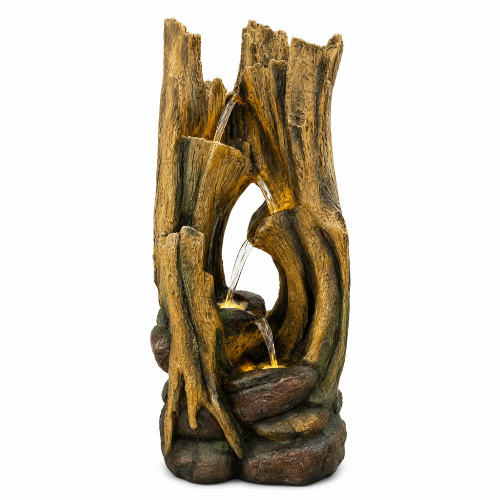 Electra River Driftwood Fountain w/LED
