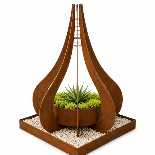Evita Garden Sculpture Firepit/Water Feature/Planter