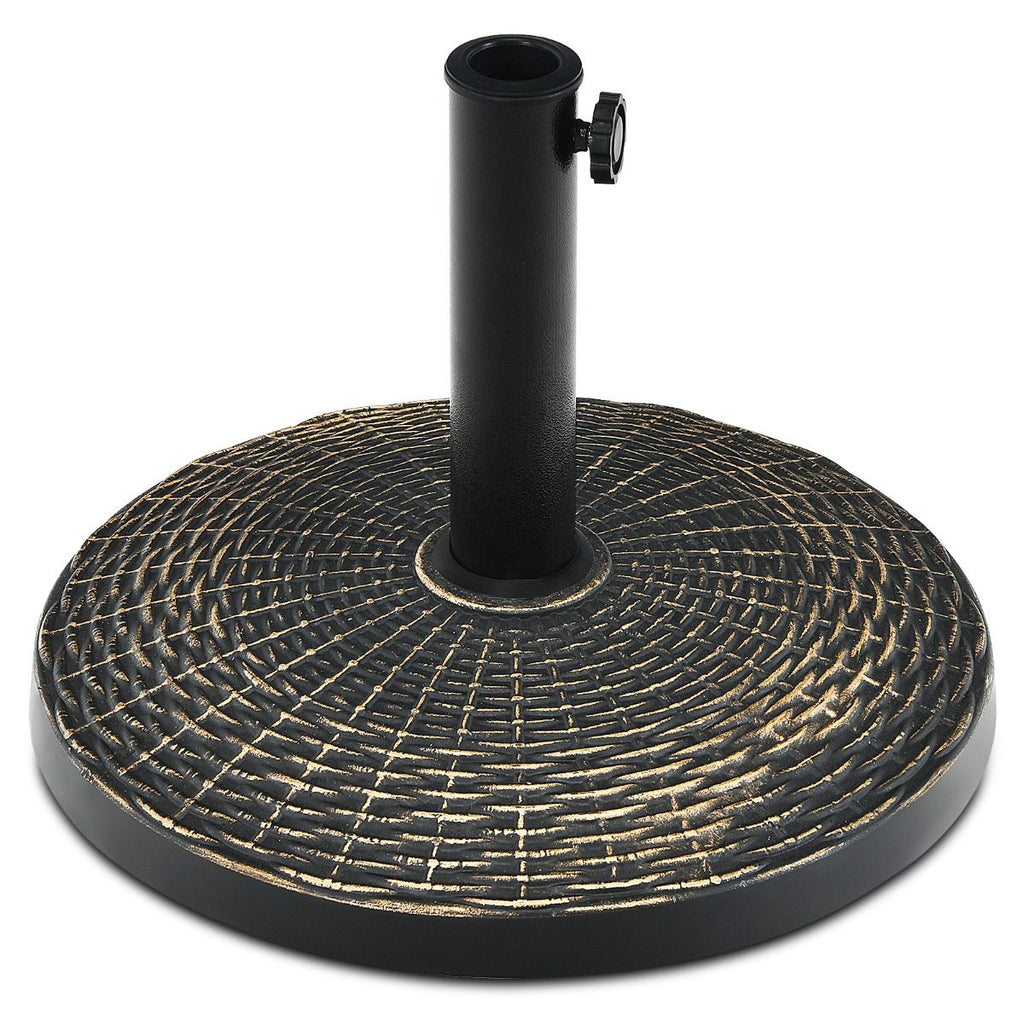 Este 12 KG Round Resin Patio Umbrella Base w/Adjustable Knob