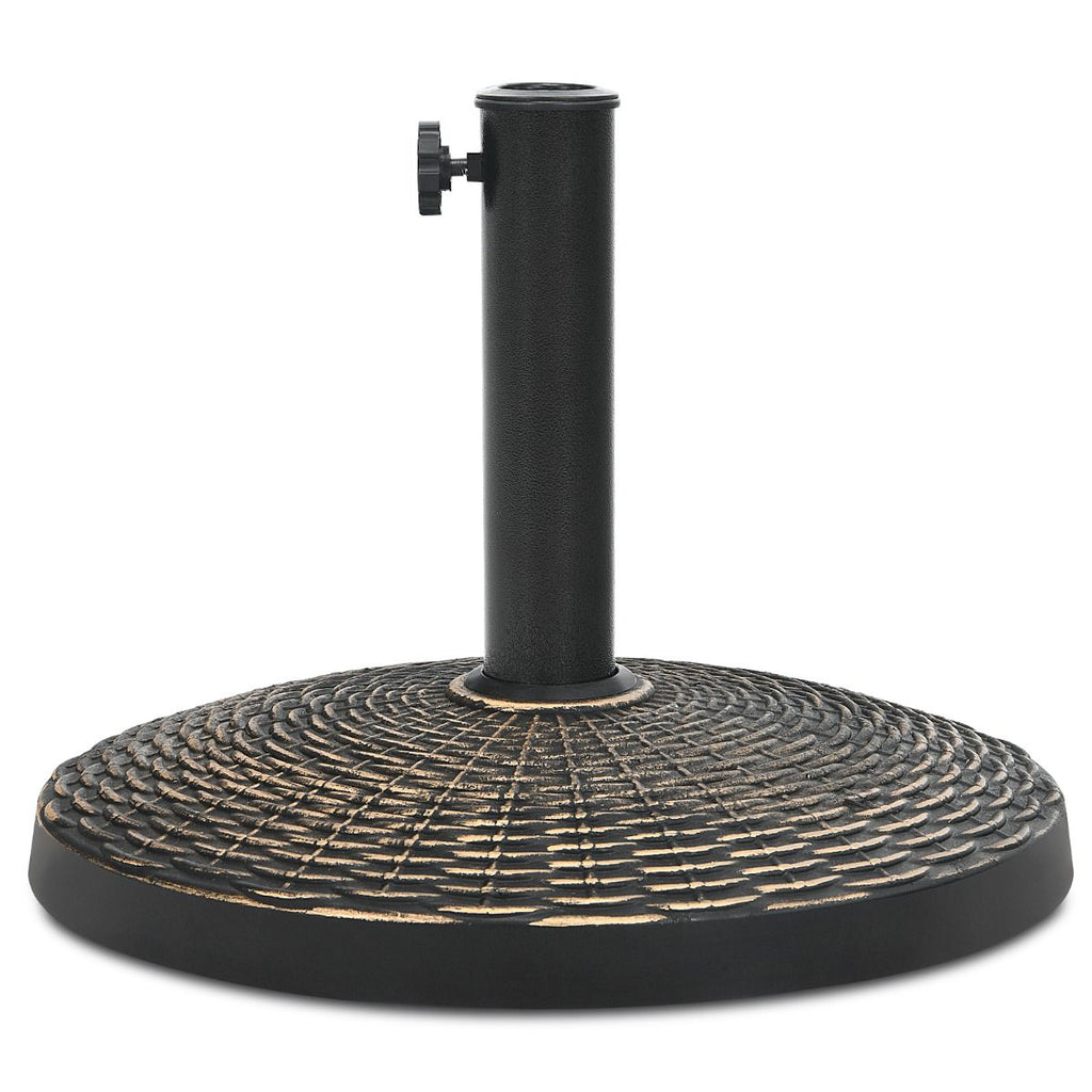 Este 12 KG Round Resin Patio Umbrella Base w/Adjustable Knob