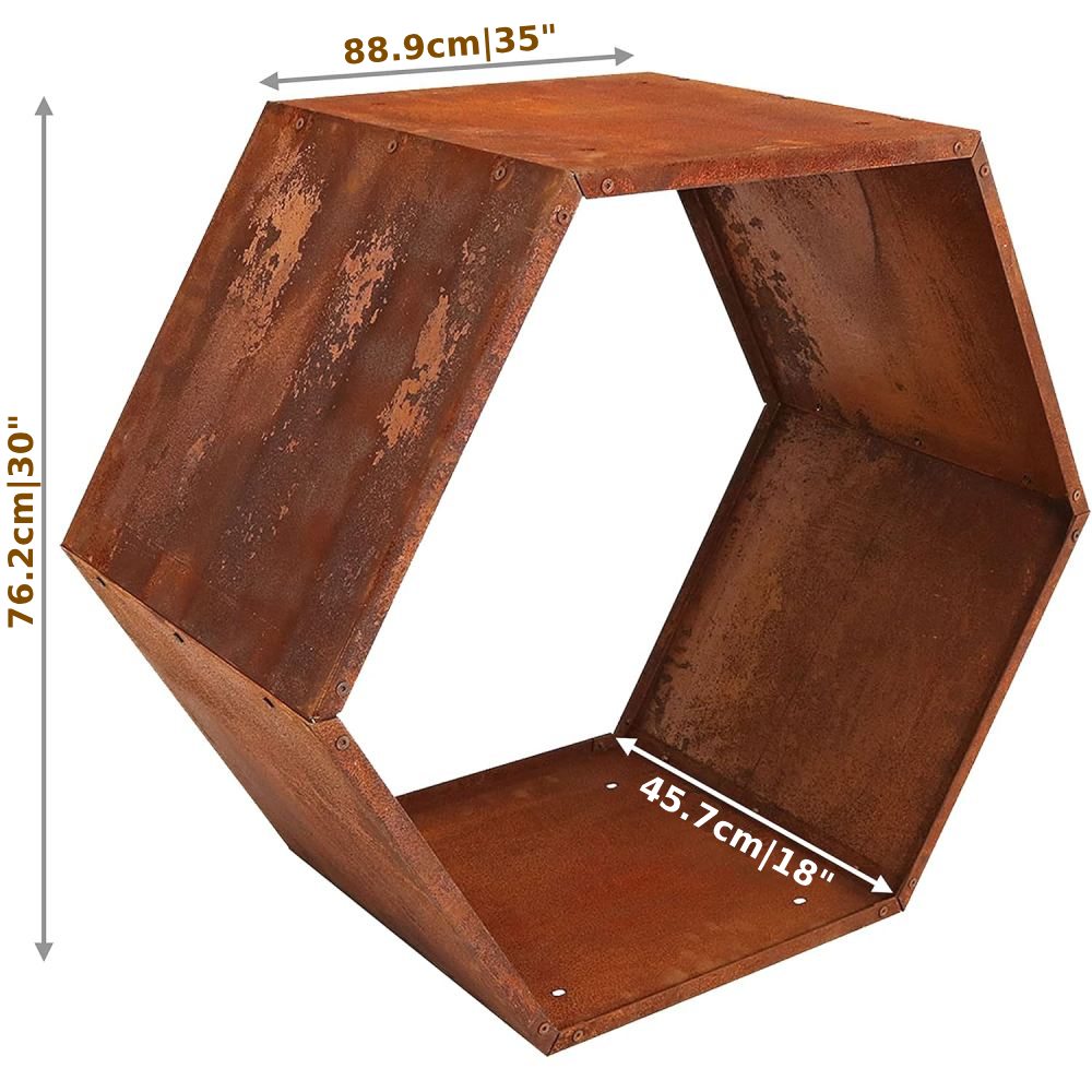 Neve Corten Steel Log Holder