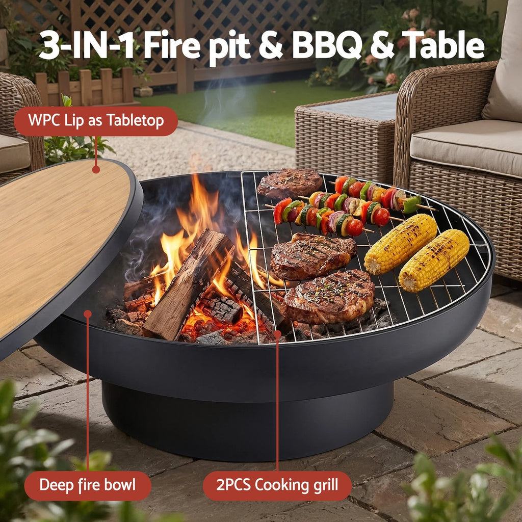 Russo 3-in-1 Fire Pit Table