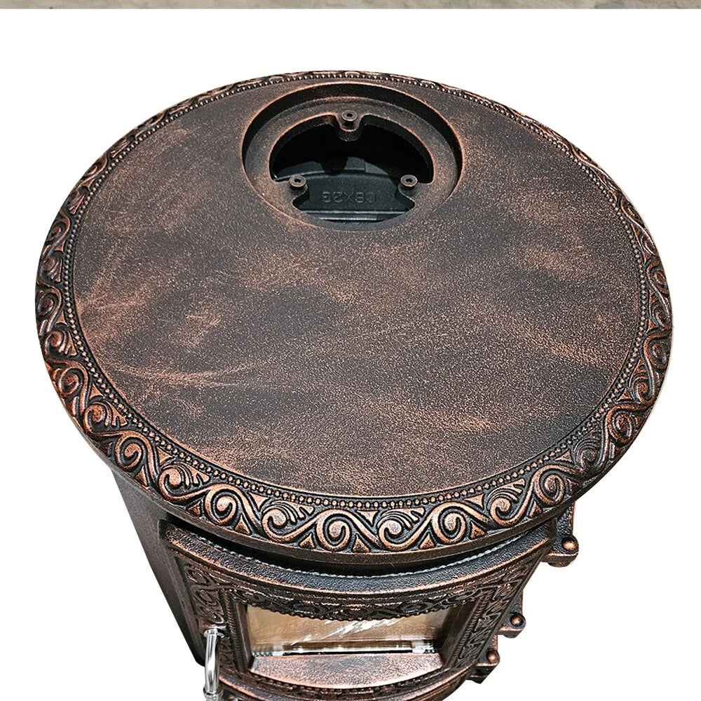 Grove 8KW Cast Iron Wood Pot Belly Heater. Up To 12 Square