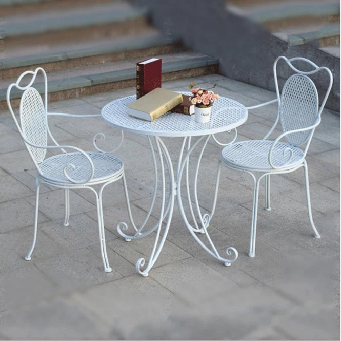 Madelyn Cafe Patio Set. White Large Size