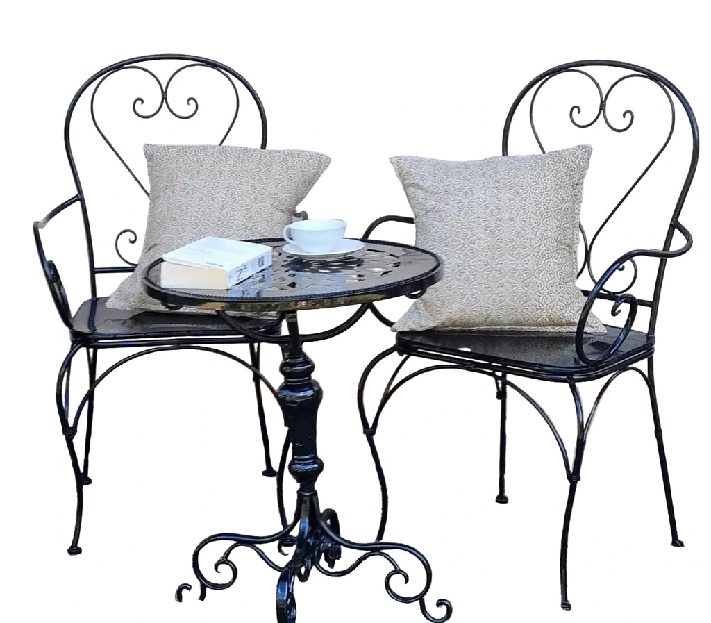 Bonnieux Provence-Style Bistro Tables + 2 Chairs