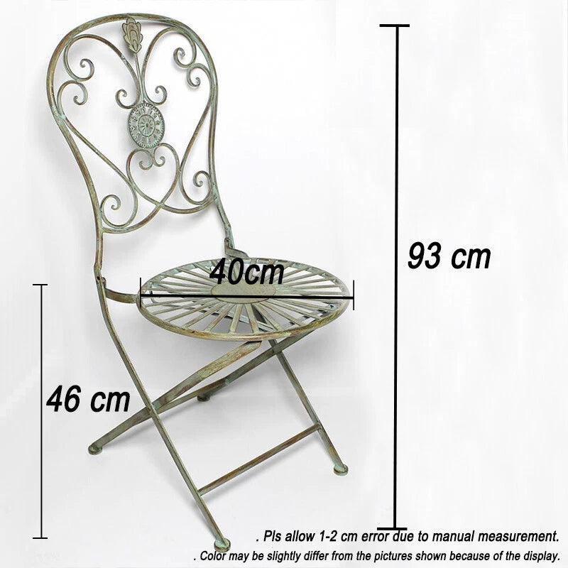 Desiree 3pc Folding French Inspired Bistro Set