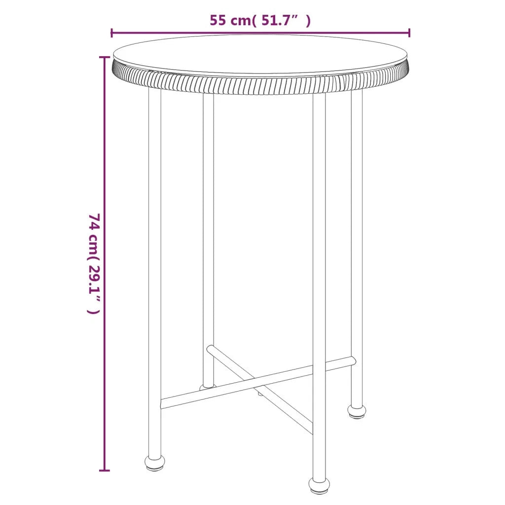 Fina Garden 4 Person Rattan Dining Set