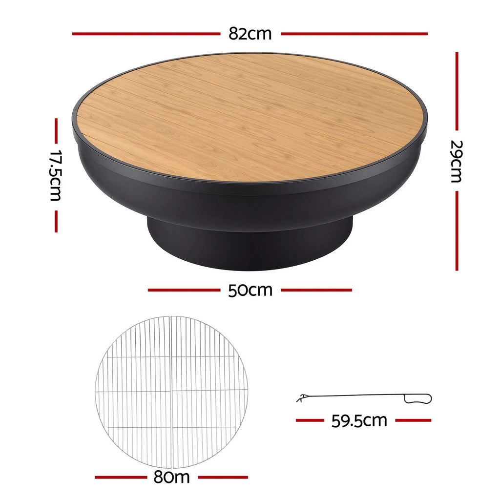 Russo 3-in-1 Fire Pit Table