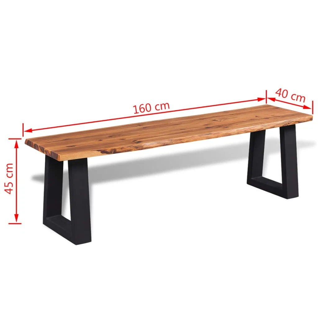 Montalban Rustic Outdoor Bench