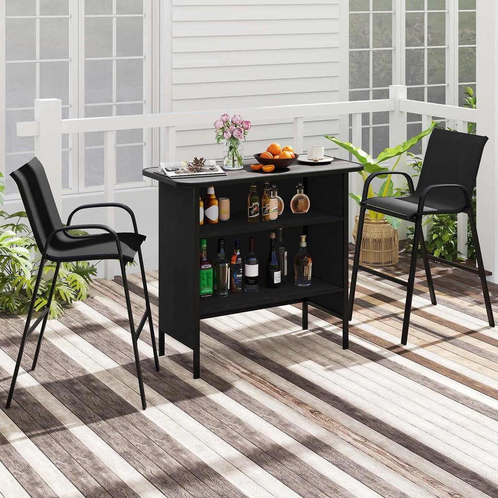 Glory 3pc Patio Bar Set