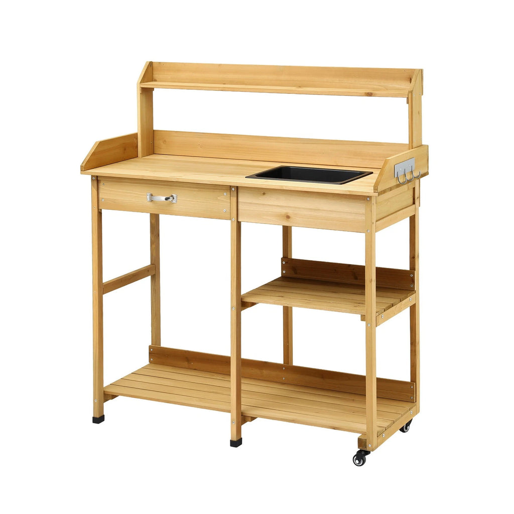 Gardener's Potting Bench Table/Storage Cabinet