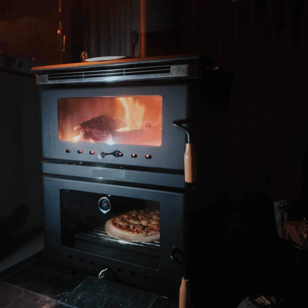 Freeman Freestanding Wood Fire Heater with Bakers Oven & Cook Top