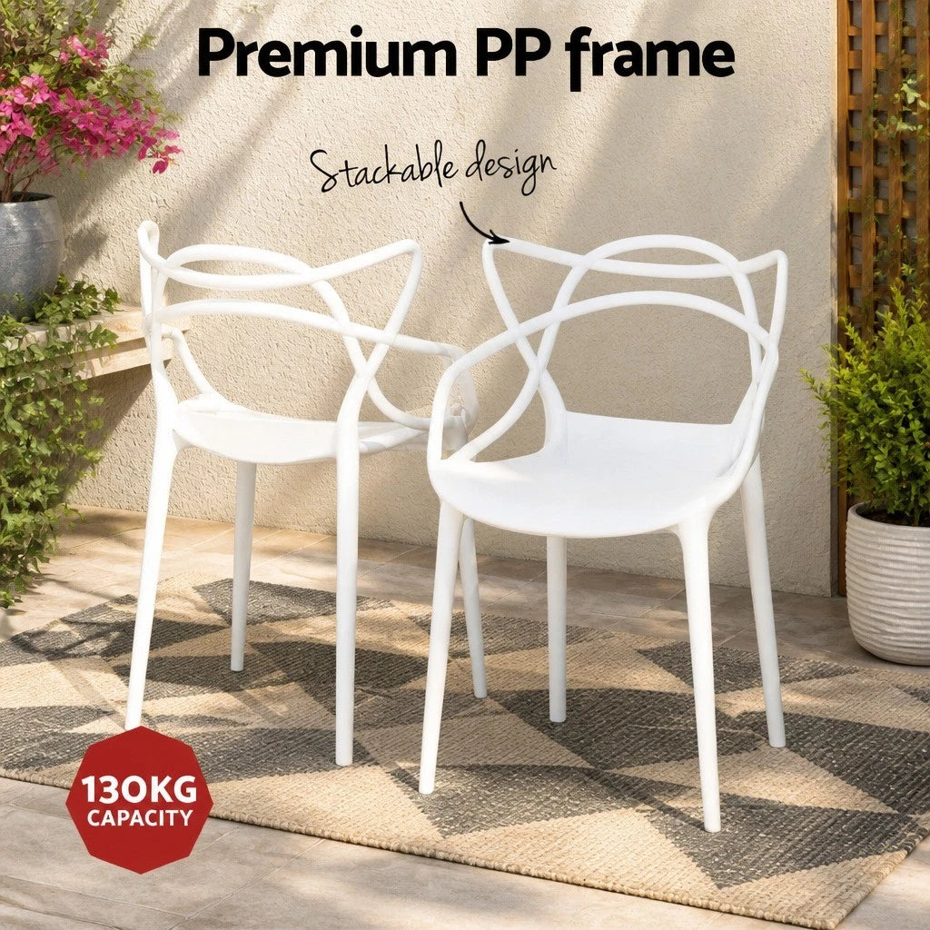 Quincey 5pc White Dining Set