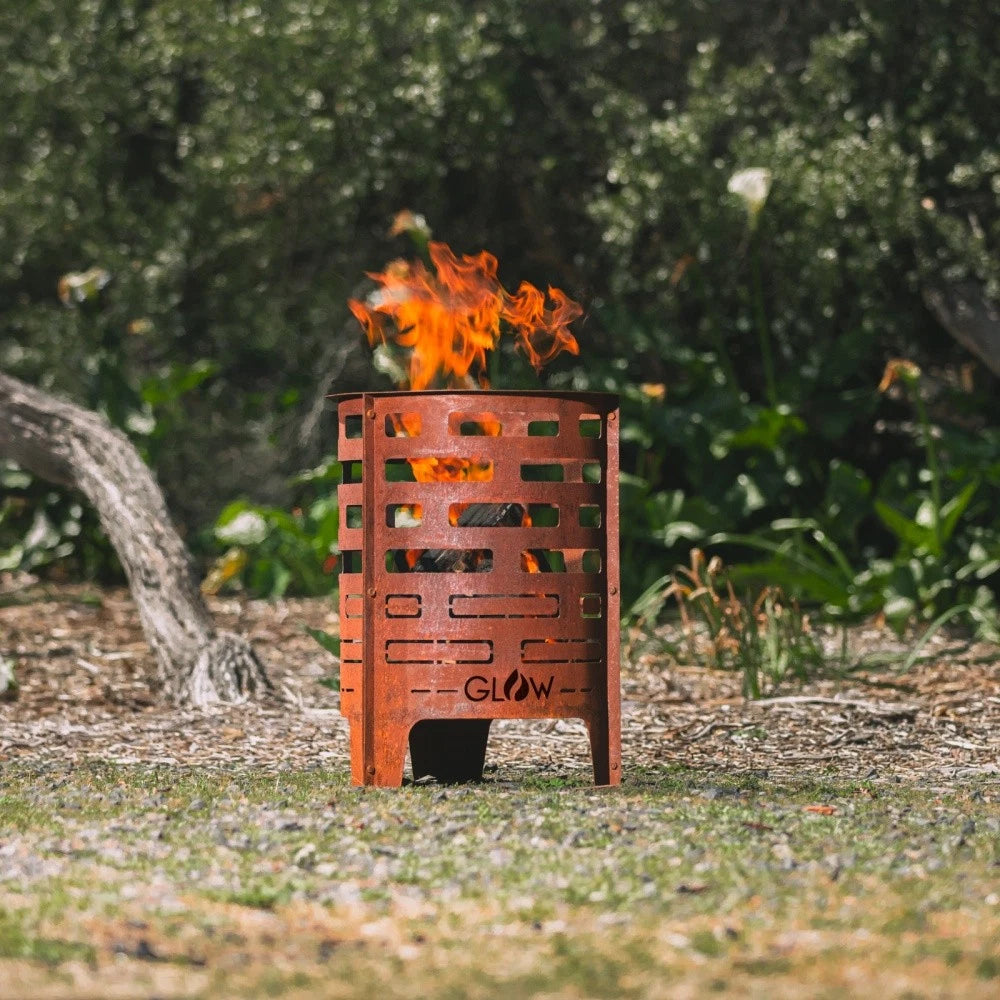 Nadir Firepit/Brazier Open Cut-Out Geometric Design. 43cm
