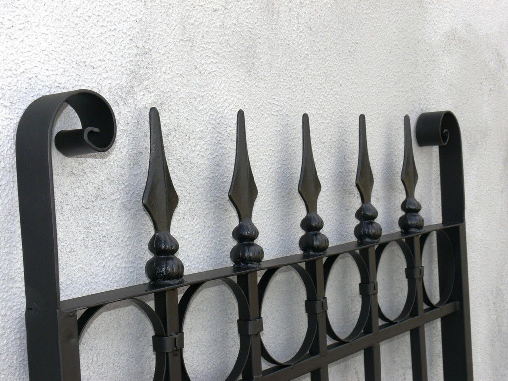 Rochelle Black Wrought Iron Gate 191cm H x 117.5cm W