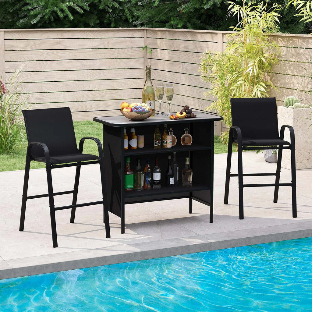 Glory 3pc Patio Bar Set