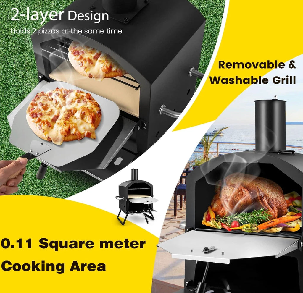 Enrico 2-Layer Portable Pizza Oven