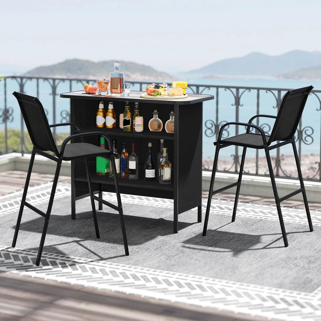 Glory 3pc Patio Bar Set
