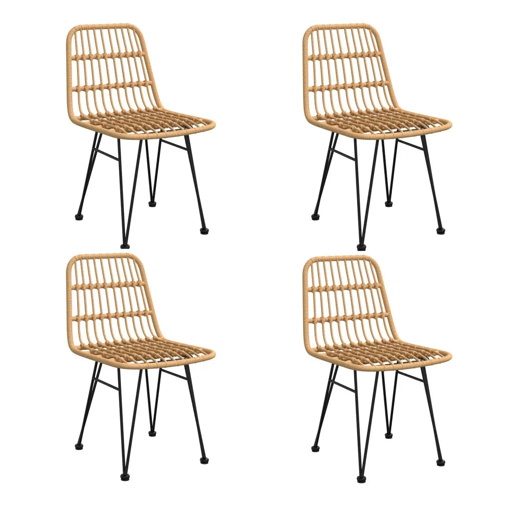 Fina Garden 4 Person Rattan Dining Set
