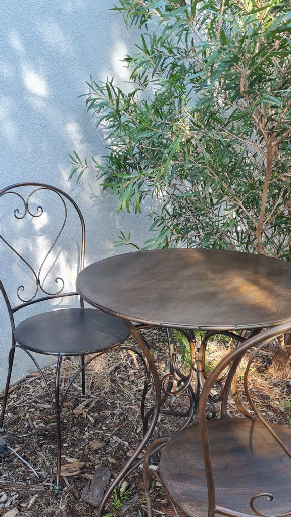 Audace Classical Garden Wrought Iron Bench