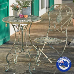 Desiree 3pc Folding French Inspired Bistro Set