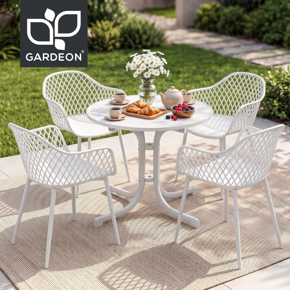 Rondelay 5pc Dining Set. White