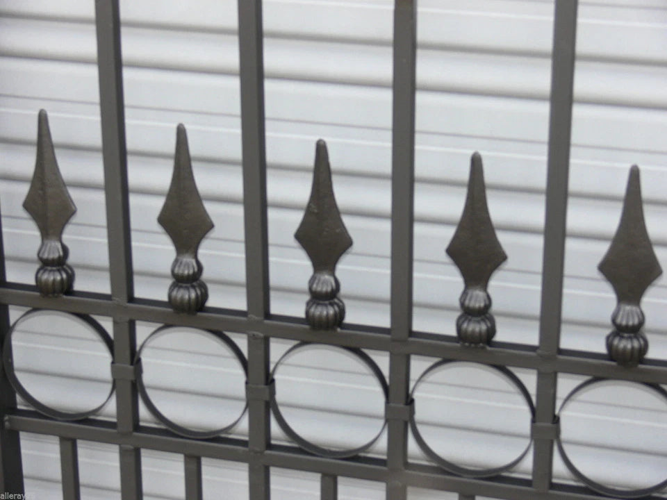Rochelle Black Wrought Iron Gate 191cm H x 117.5cm W