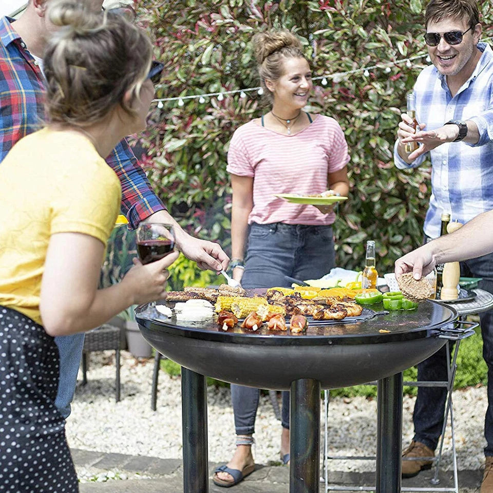 Alazar 80cm SteelPlancha Firepit & Grill