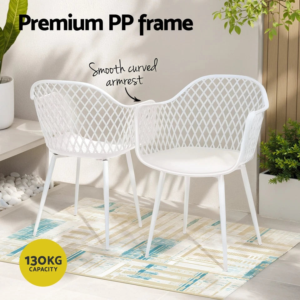 Rondelay 5pc Dining Set. White