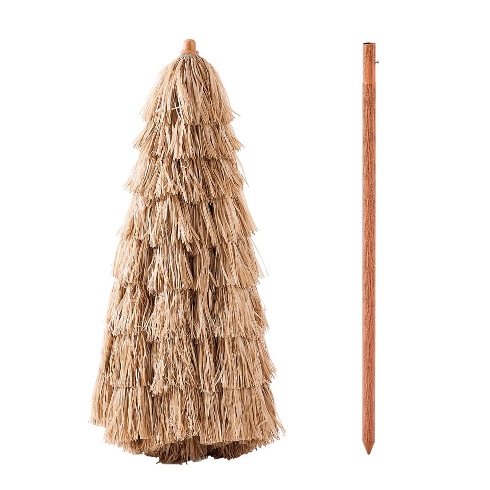 Mauna Loa Tiki Thatched Patio Umbrella 2.44 m