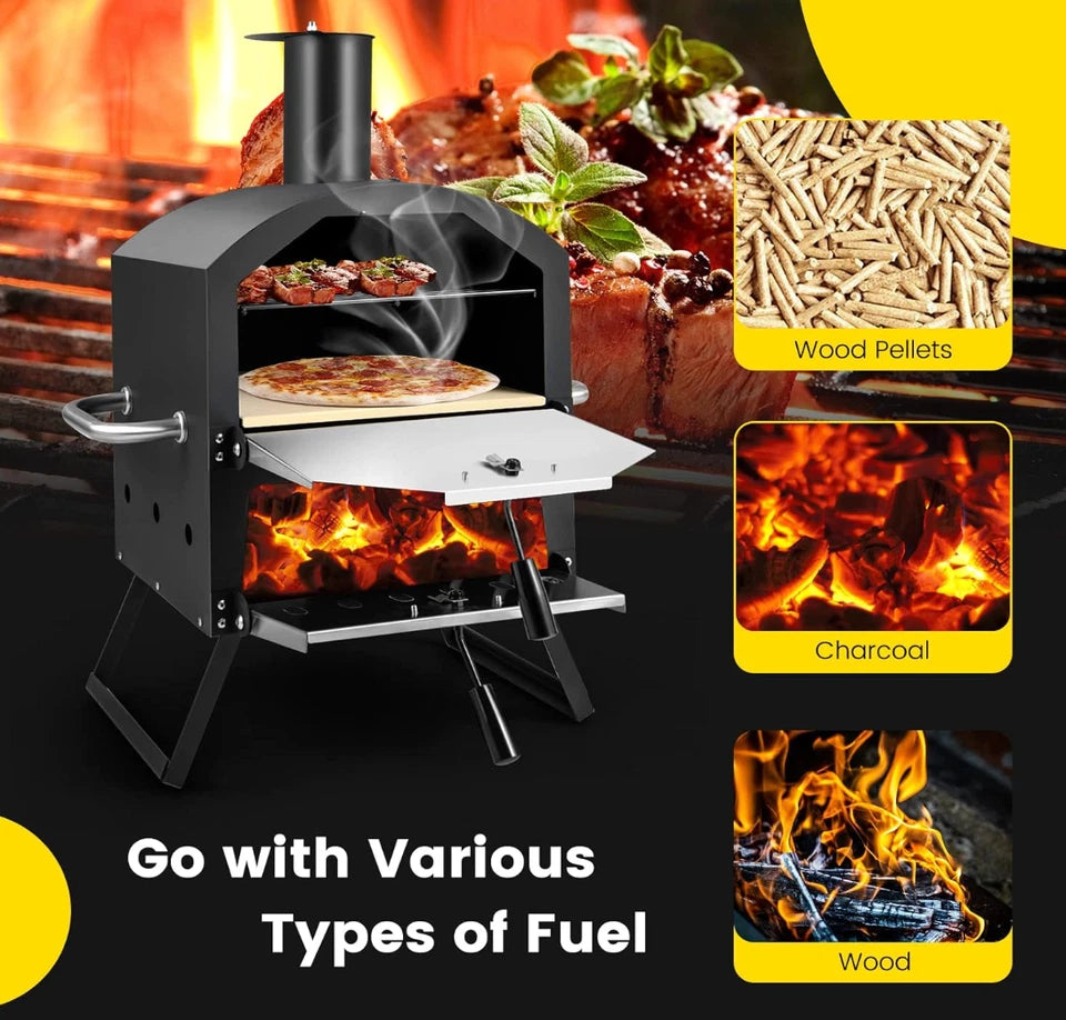 Enrico 2-Layer Portable Pizza Oven